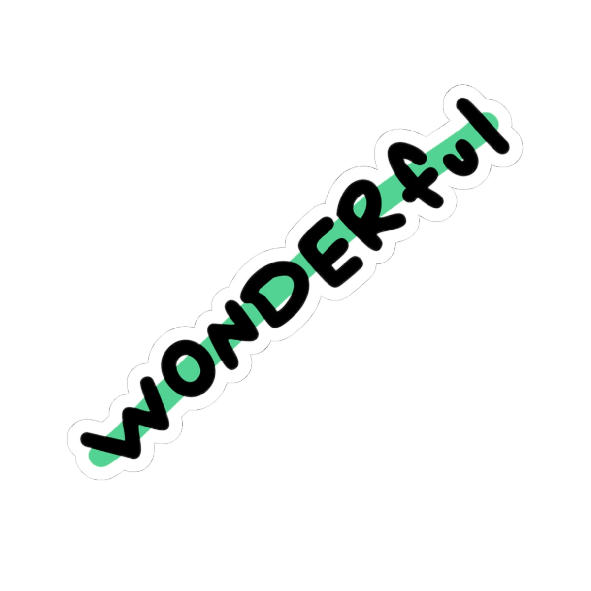 WONDERful text sticker
