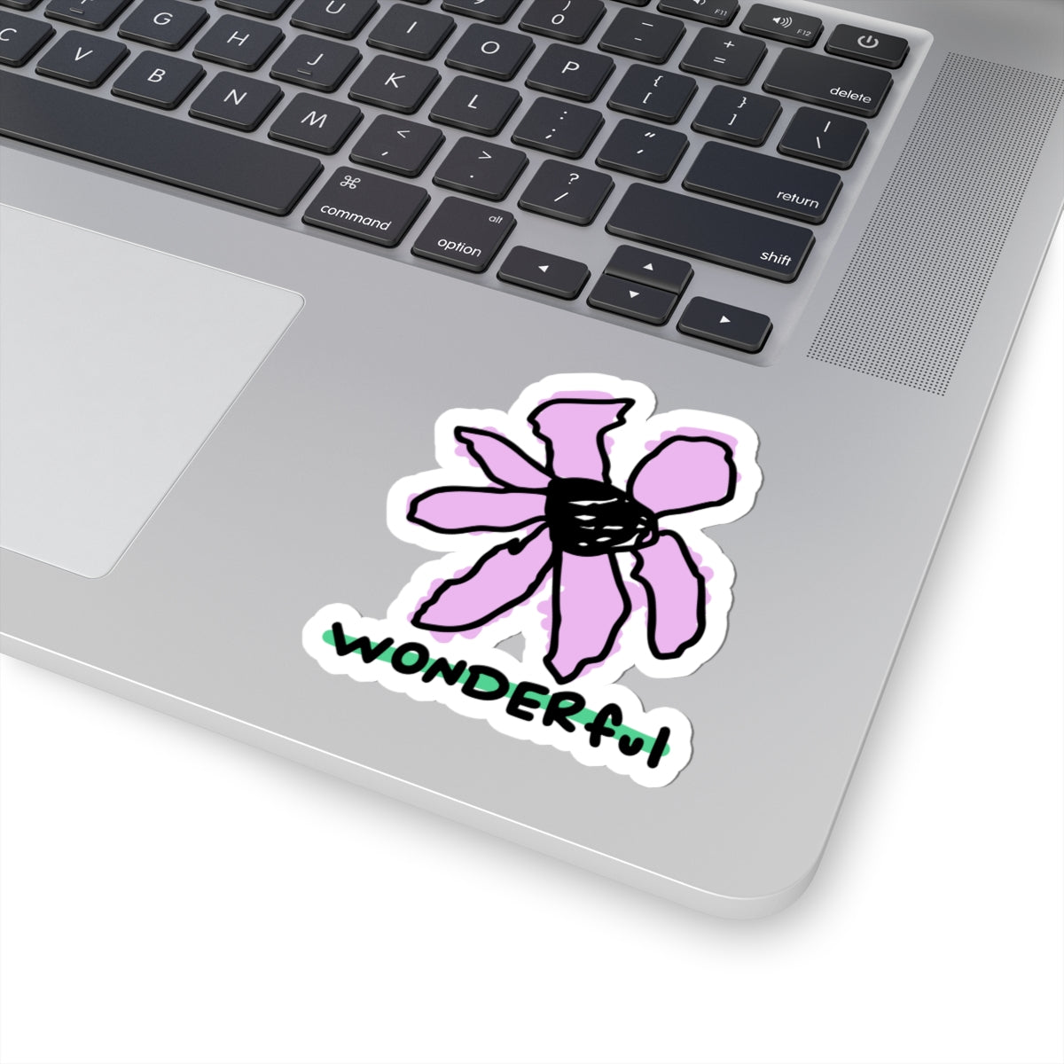WONDERful flower sticker